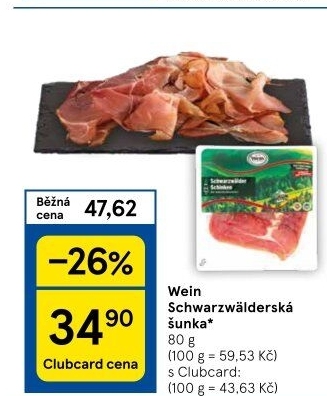 Šunka schwarzwaldská Wein