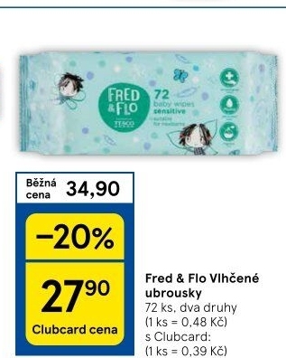 Vlhčené ubrousky Fred&amp