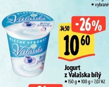 Bílý jogurt z Valašska Mlékárna Valašské Meziříčí