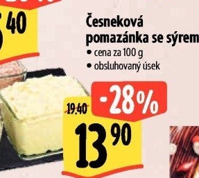 Česneková pomazánka se sýrem