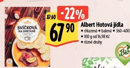 Hotová jídla chlazená Albert