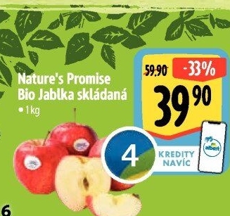 Jablka bio Nature'