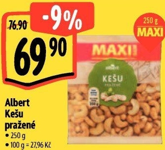 Kešu pražené Albert