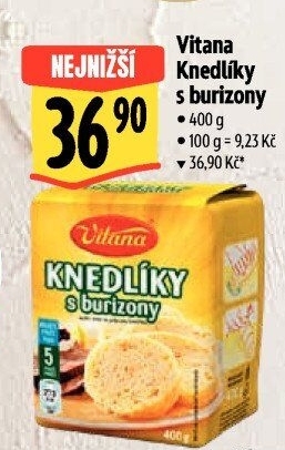 Knedlíky v prášku s burizony Vitana