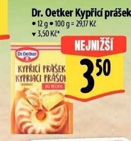 Kypřicí prášek Dr. Oetker