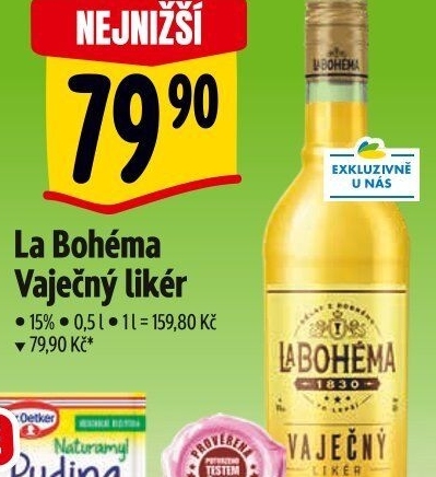 Likér vaječný La Bohéma