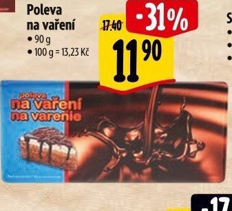 Poleva kakaová na vaření Kaumy