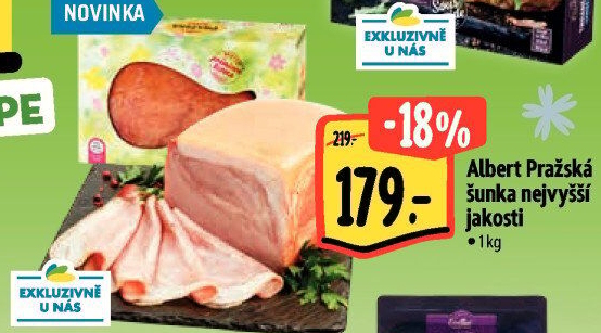 Šunka pražská nejvyšší jakosti Albert