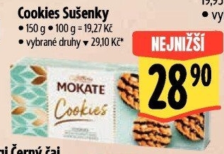 Sušenky Cookies Mokate Caffetteria