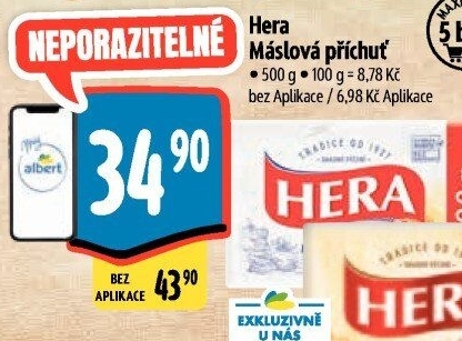 Tuk s máslovou příchutí Hera