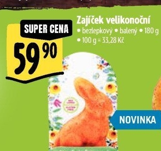 Velikonoční zajic bez lepku