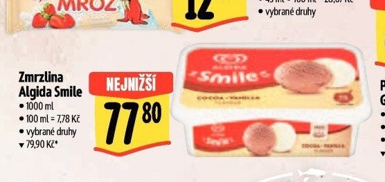 Zmrzlina Algida Smile