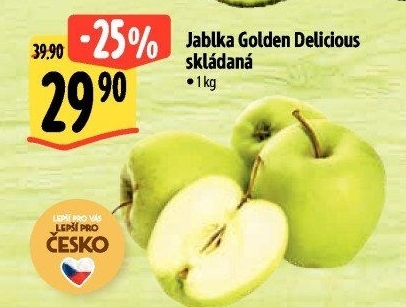 Jablka Golden Delicious