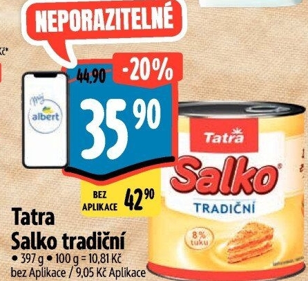 Mléko kondenzované Salko Tatra