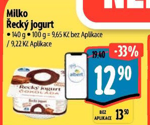 Ochucený jogurt řecký 0% Milko