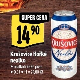 Pivo nealkoholické Královsky hořké Krušovice
