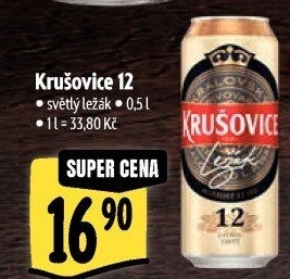 Pivo světlé Královský ležák 12° Krušovice