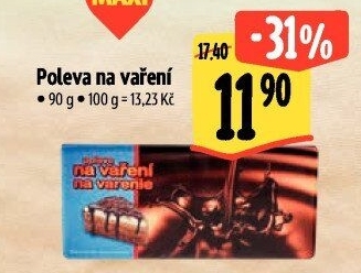 Poleva kakaová na vaření Kaumy