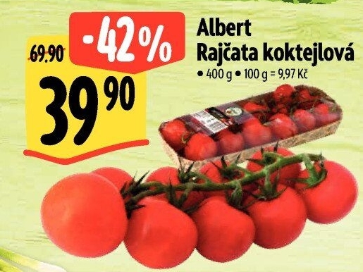 Rajčata koktejlová Albert