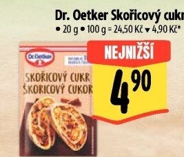 Skořicový cukr Dr. Oetker