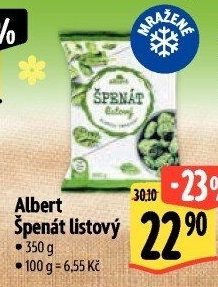 Špenát listový mražený Albert