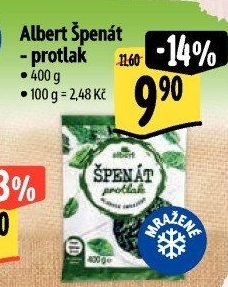 Špenátový protlak mražený Albert