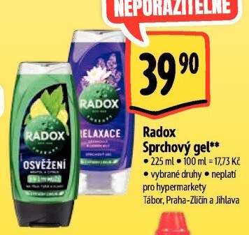 Sprchový gel Radox