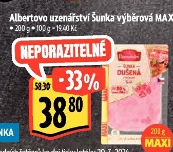 Šunka výběrová dušená Albertovo uzenářství