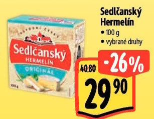 Sýr Hermelín Sedlčanský