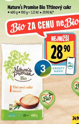 Třtinový cukr bio Nature'