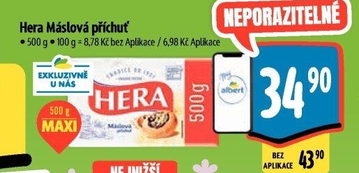 Tuk s máslovou příchutí Hera