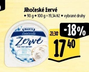 Žervé Jihočeské Madeta