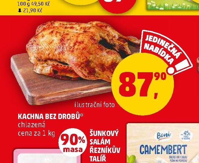 Kachna bez drobů chlazená