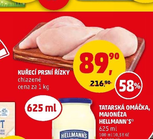 Kuřecí prsní řízky chlazené