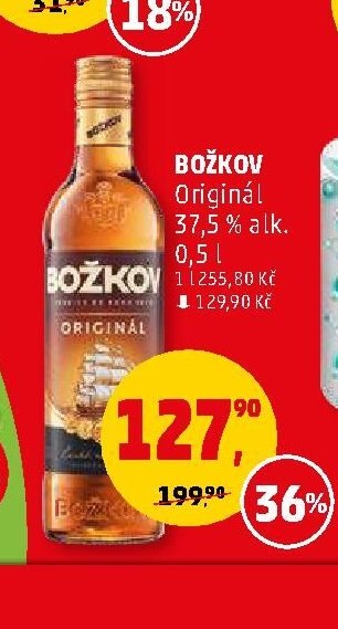 Božkov Originál 37,5 % alk. 0,5 l