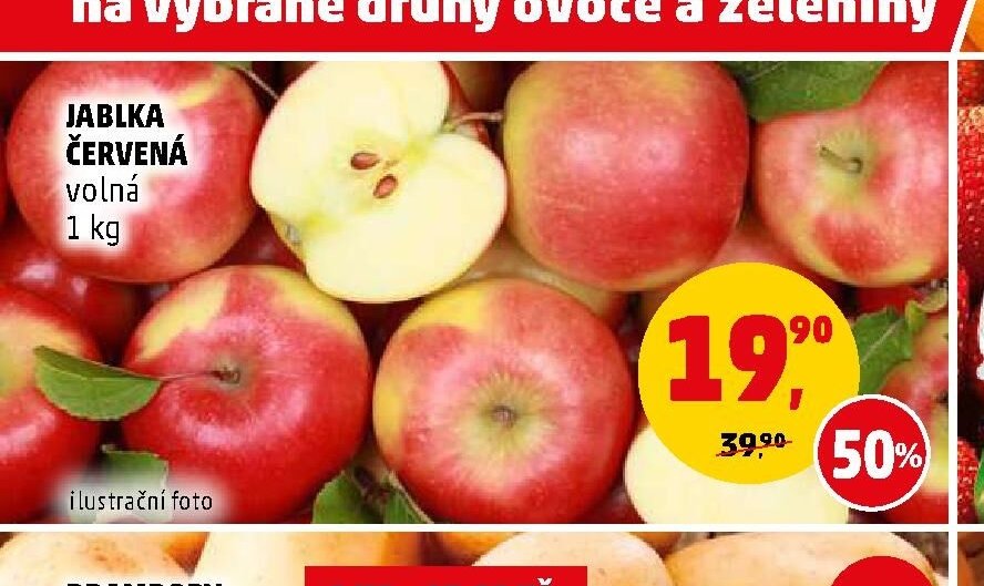 JABLKA ČERVENÁ volná 1 kg