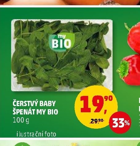 ČERSTVÝ BABY ŠPENÁT MY BIO 100 g
