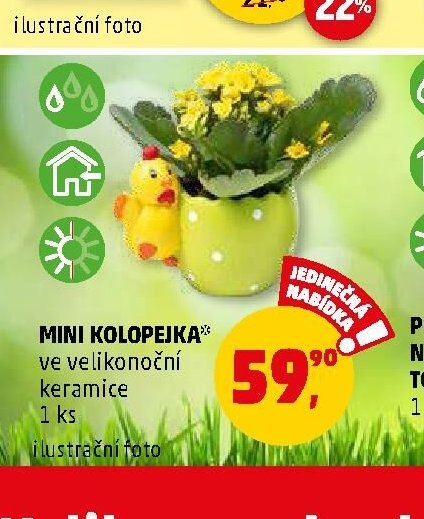 MINI KOLOPEJKA v velikonoční keramice 1 ks