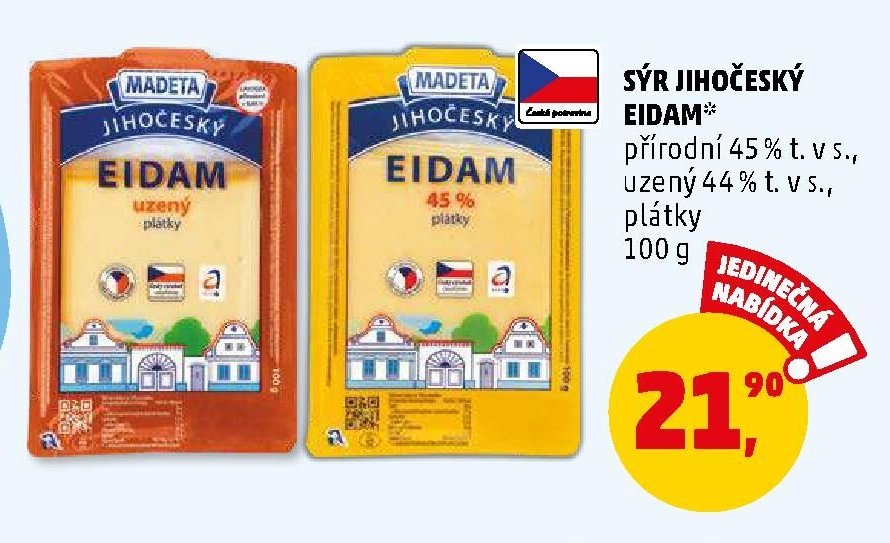 MADETA Sýr jihočeský eidam