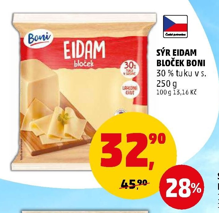 Sýr Eidam bloček Boni
