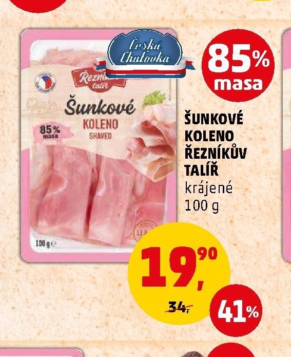 ŠUNKOVÉ KOLENO ŘEZNÍKŮV TALÍŘ krájené 100 g