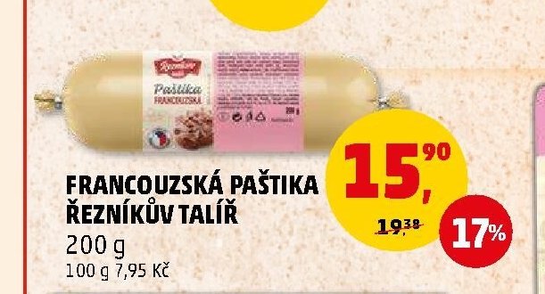 FRANCOUZSKÁ PAŠTIKA ŘEZNÍKŮV TALÍŘ 200 g