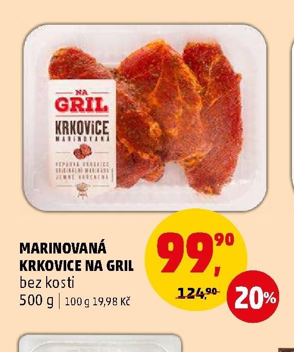 MARINOVANÁ KRKOVICE NA GRIL