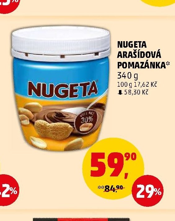 Nugeta arašídová pomazánka