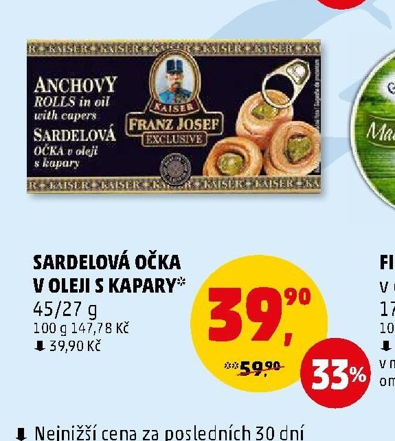 Sardelová očka v oleji s kapary