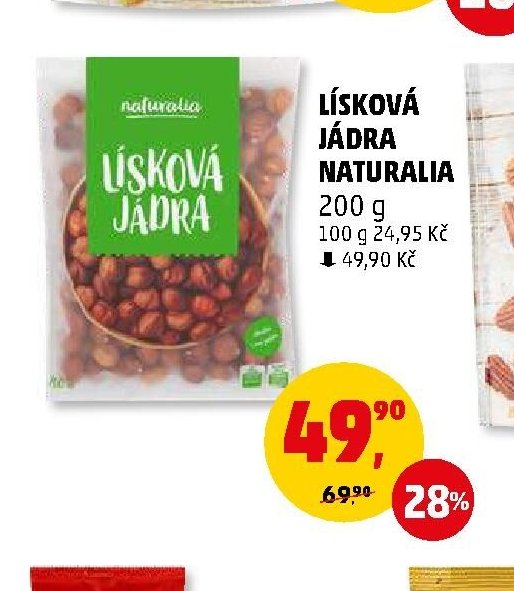 LÍSKOVÁ JÁDRA NATURALIA