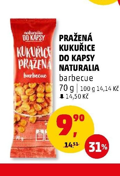PRAŽENÁ KUKUŘICE DO KAPSY NATURALIA