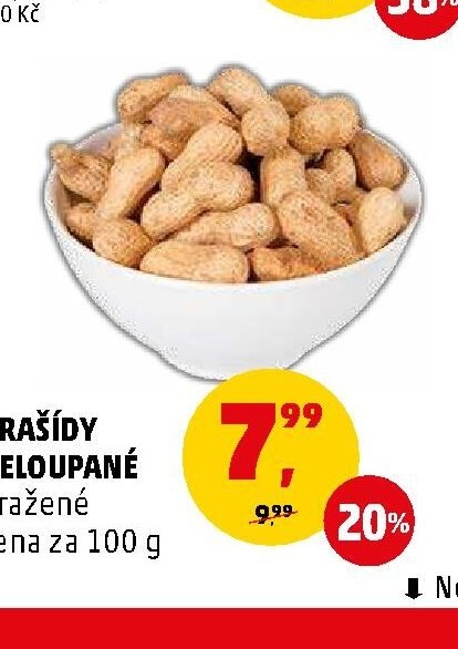 ARAŠÍDY NELOUPANÉ PRAŽENÉ