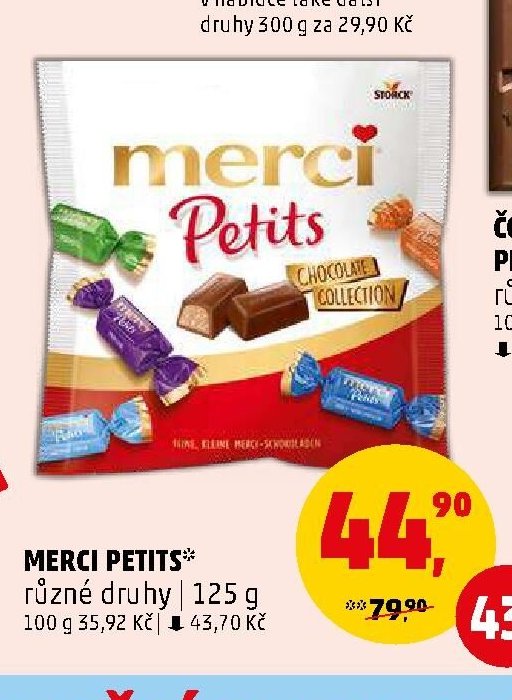 MERCI PETITS různé druhy