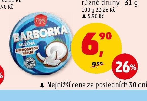 BARBORKA ENJOY různé druhy